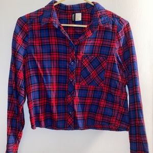 Cropped flannel